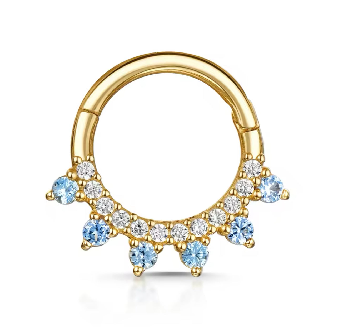 Blue Zirkonia Piercing
