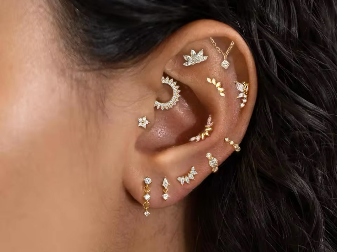 Crown Diamond Piercing