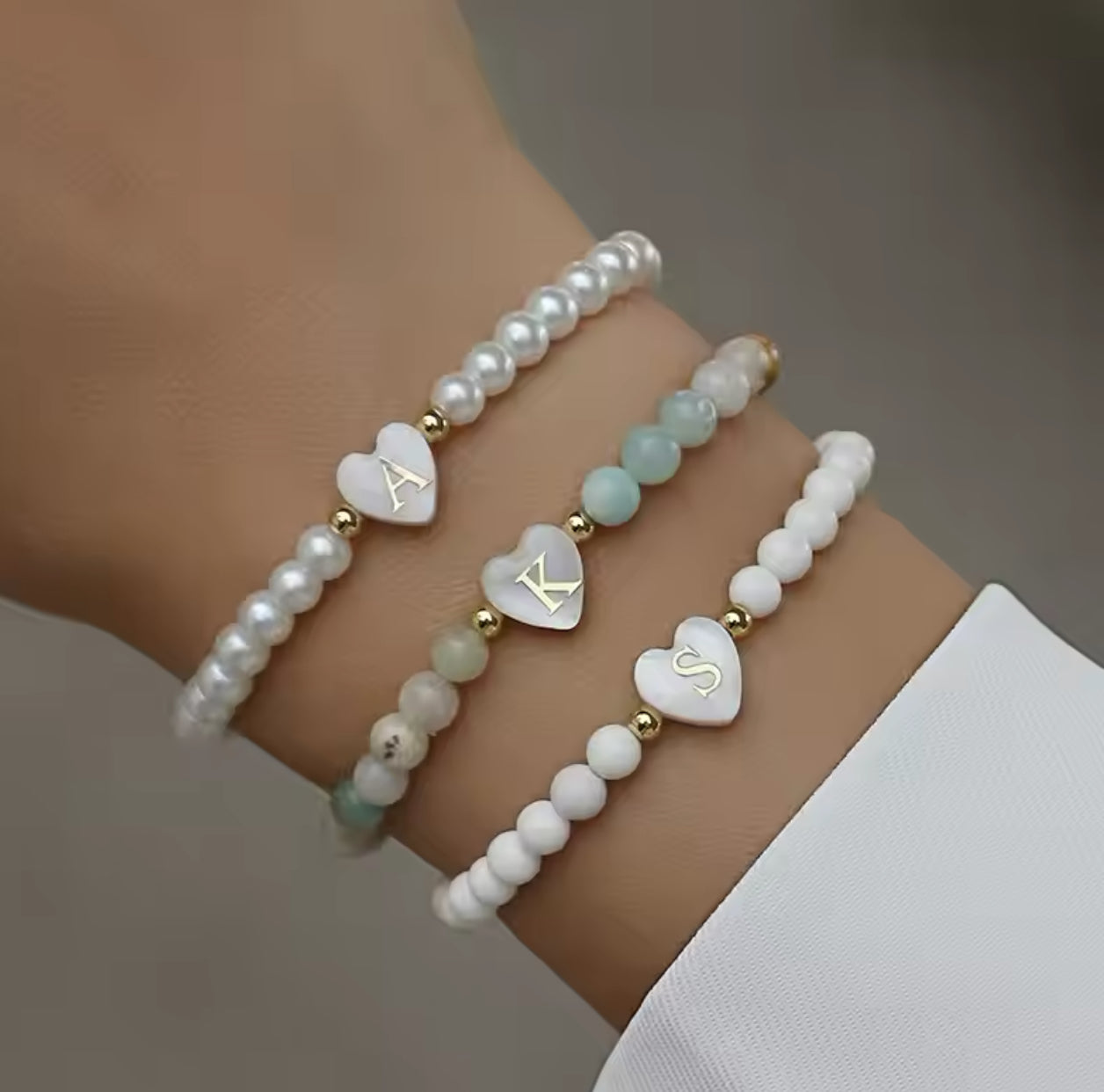 Heart Pearl Armband