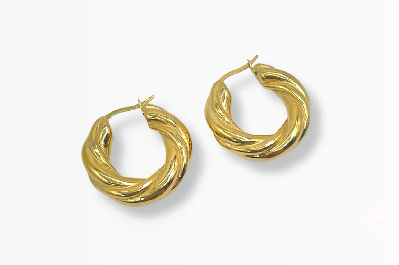 Twisted Hoop Ohrringe