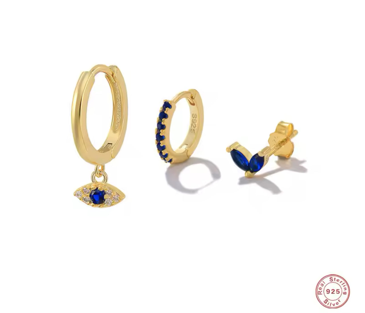 Blue Eye Set Ohrringe
