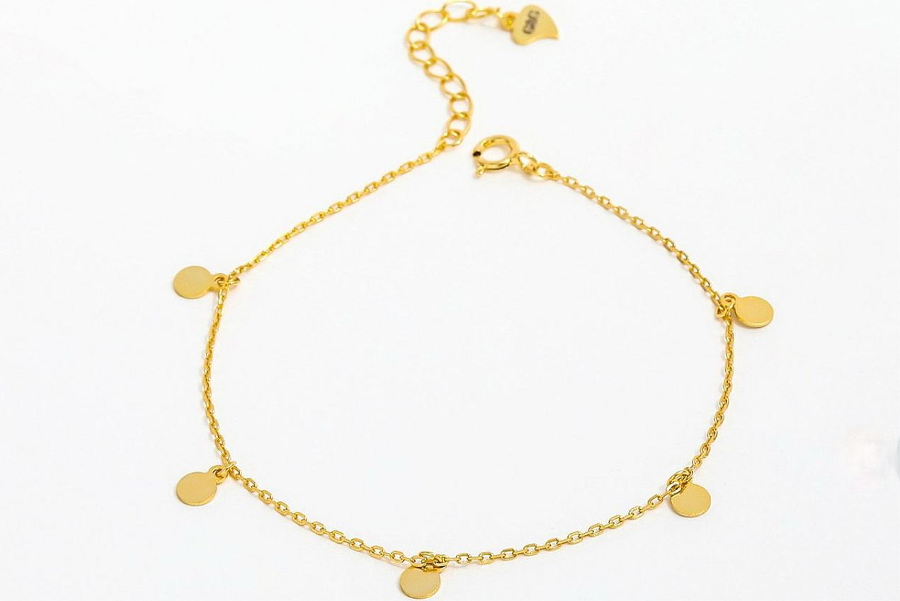 Tiny Coin Fußkette