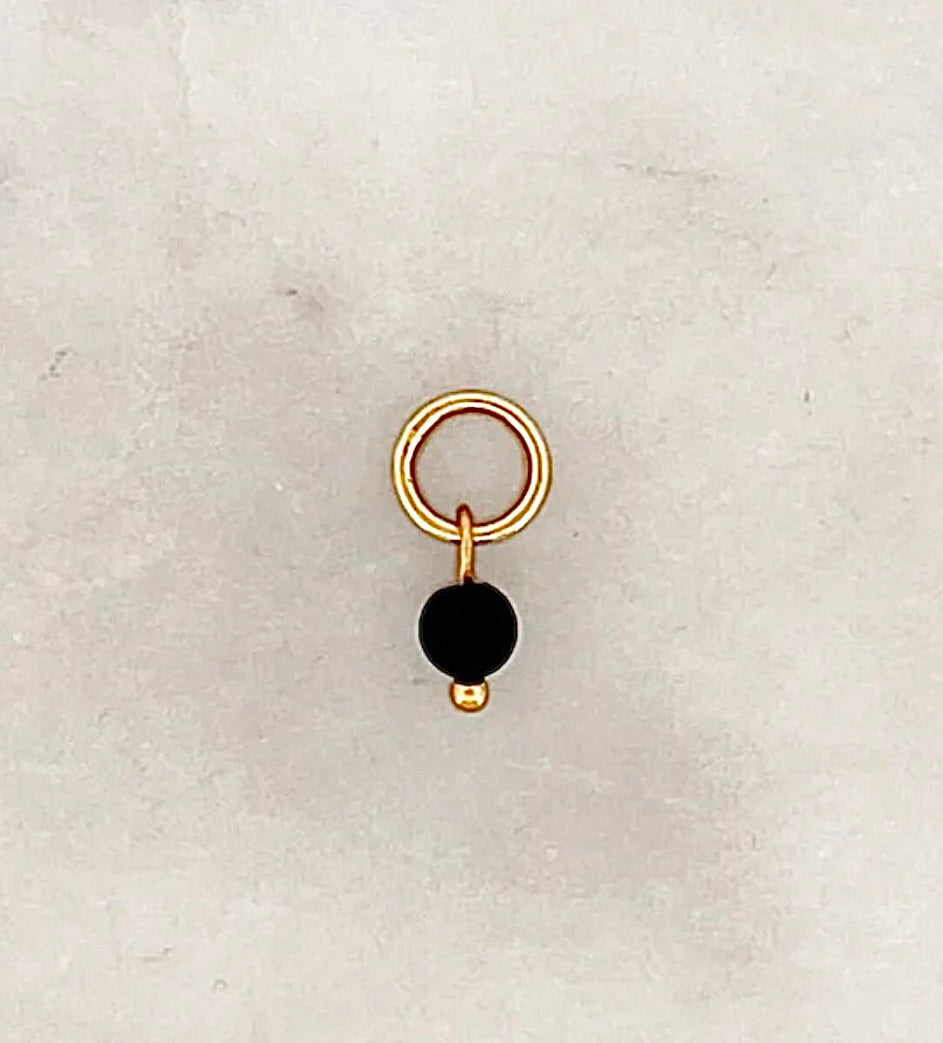 Dyo Tiny Black Tourmaline Bead